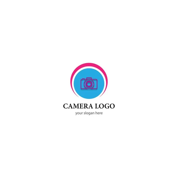 Icono Cámara Vector Logo Design — Vector de stock