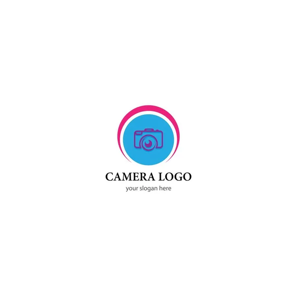 Icono Cámara Vector Logo Design — Vector de stock