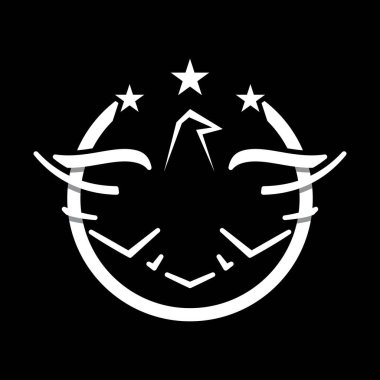 Kartal logo şablonu vektör ikonu tasarımı
