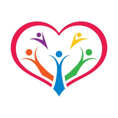 topluluk logosu vektör ikonu tasarımı