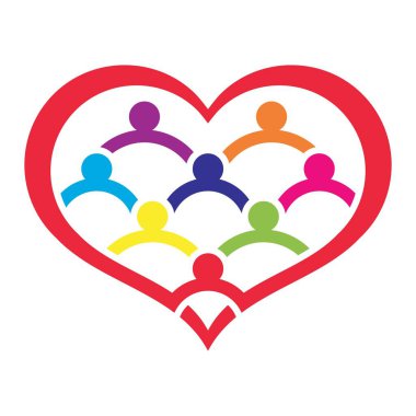 topluluk logosu vektör ikonu tasarımı