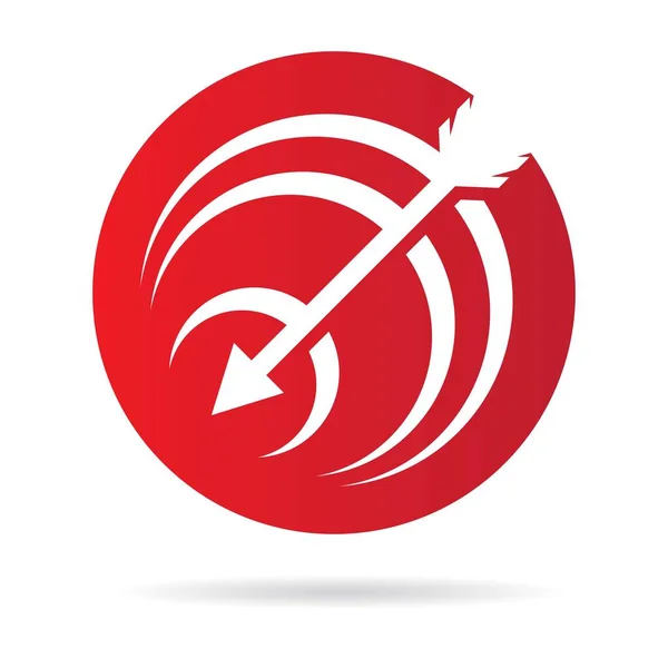 Oklar Vektör Logo Şablonu Tasarımı — Stok Vektör