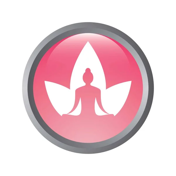 Yoga Logo Modèle Vectoriel Icône Design — Image vectorielle