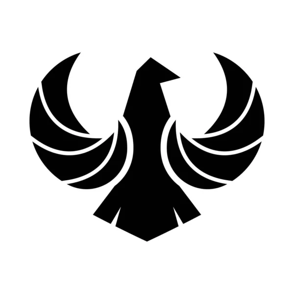 Eagle Logotipo Modelo Vetor Ícone Design — Vetor de Stock
