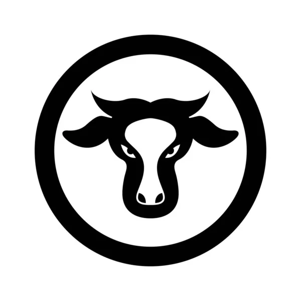 Kuh Logo Vorlage Vektor Symbol Design — Stockvektor