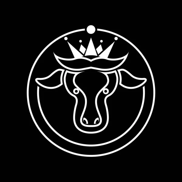 Vaca Logotipo Plantilla Vector Icono Diseño — Archivo Imágenes Vectoriales