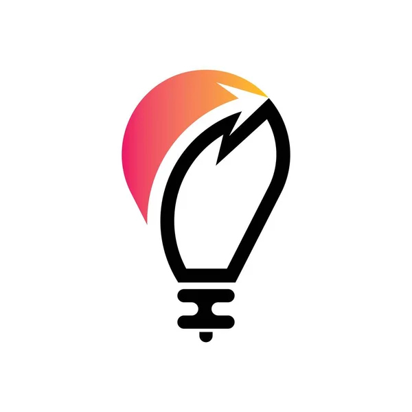 Lampe Logo Vorlage Icon Design — Stockvektor