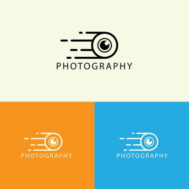 Kamera simge vektör logo tasarımı