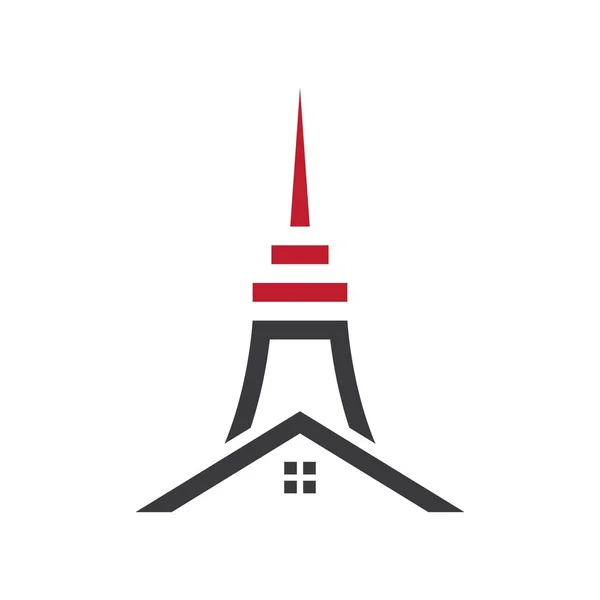 Design Ícone Logotipo Imobiliário —  Vetores de Stock