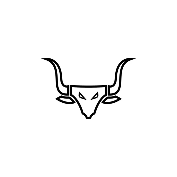 Bull Logo Vorlage Vektor Icon Design — Stockvektor