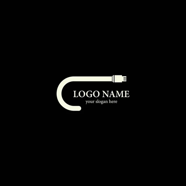 Usb Tech Logo Vorlage Vektor Design — Stockvektor