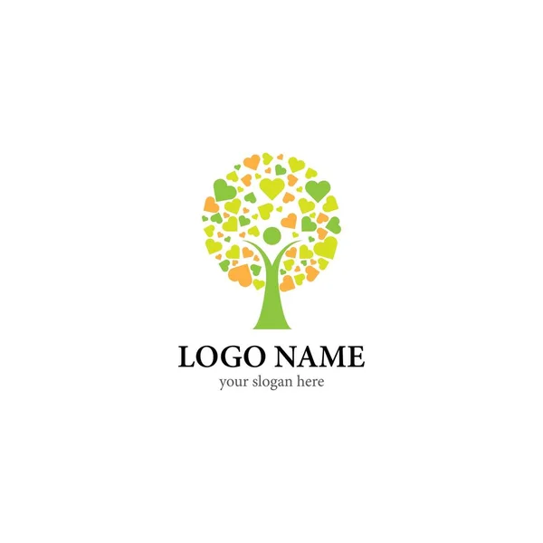 Tree Leaf Vector Logo Design Eco Friendly Concept — Stock Vector