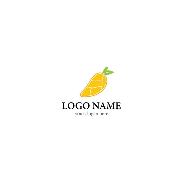 Mango Logo Plantilla Vector Icono Diseño — Vector de stock