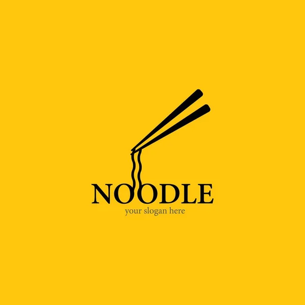 Modèle Logo Noodle Conception Icône Vectorielle — Image vectorielle