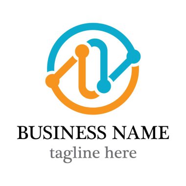 Bağlantı logosu vektör simgesi tasarımı