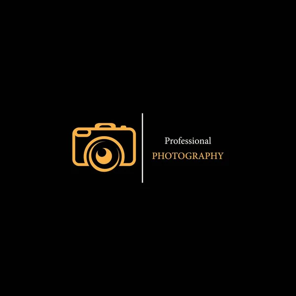 Professionele Fotografie Logo Icoon Vector Logo Ontwerp — Stockvector