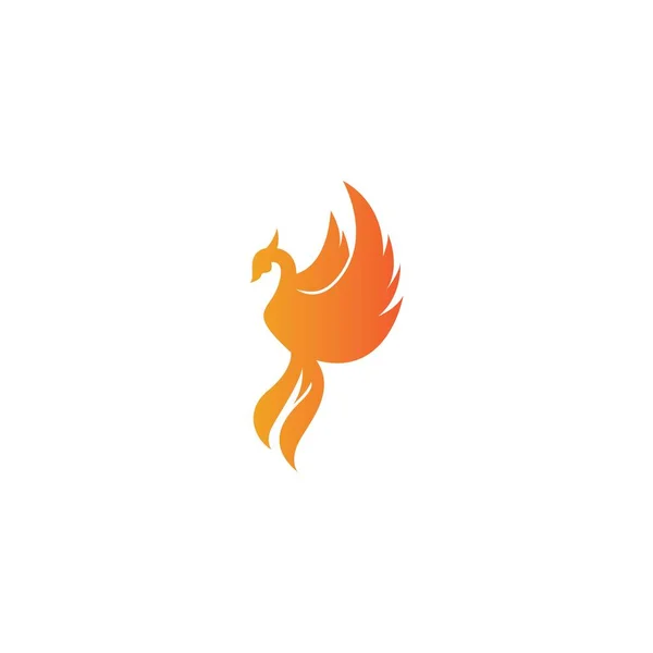 Design Ícone Vetor Modelo Logotipo Phoenix — Vetor de Stock