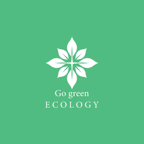 Boom Blad Vector Logo Ontwerp Eco Vriendelijk Concept — Stockvector