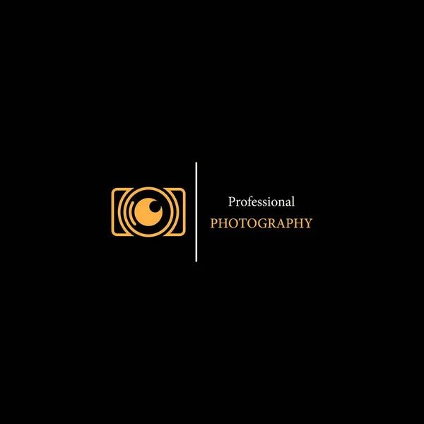 Επαγγελματική Φωτογραφία Λογότυπο Εικονίδιο Διάνυσμα Λογότυπο Σχεδιασμό — Διανυσματικό Αρχείο