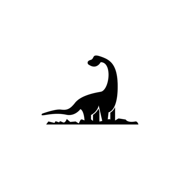 Design Icona Vettoriale Modello Logo Dinosauri — Vettoriale Stock