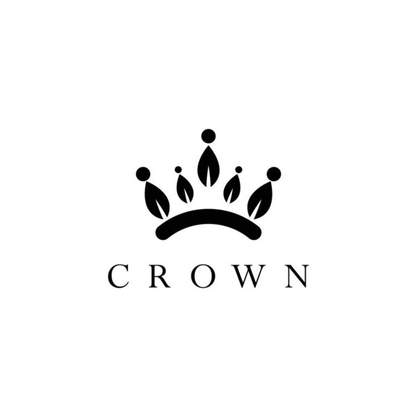 Crown Logo Template Vector Illustratie — Stockvector