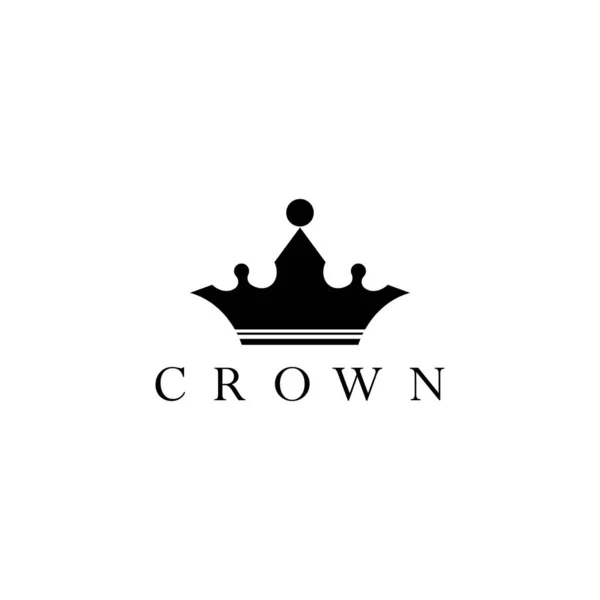 Crown Logo Vorlage Vektor Illustration — Stockvektor