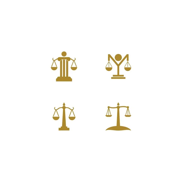 Law Logo Template Vector Icon Design — 스톡 벡터