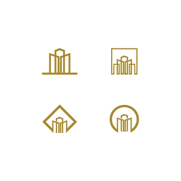 Design Ícone Logotipo Imobiliário — Vetor de Stock