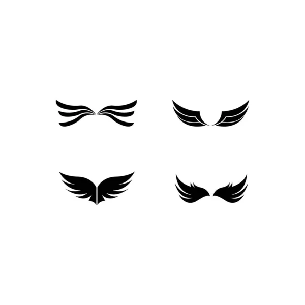 翼のロゴテンプレートベクトルアイコンデザイン — ストックベクタ