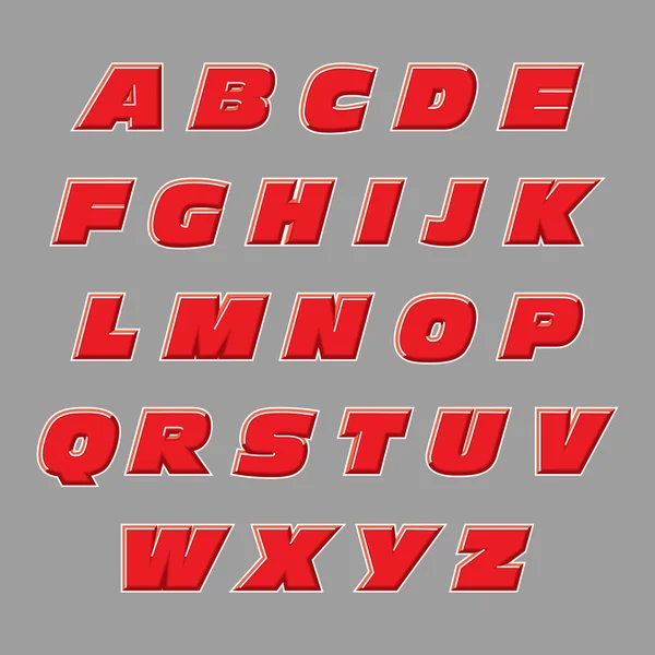 Alphabet vectoriel 3D — Image vectorielle