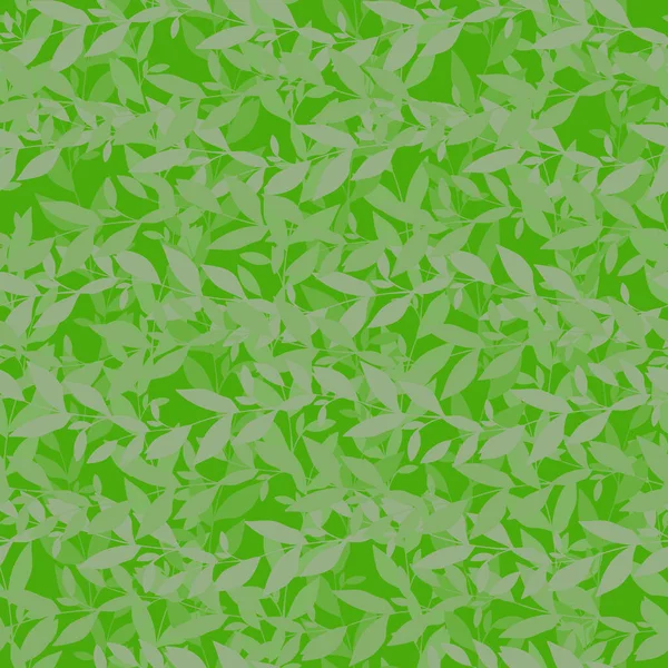 Vector Green Leafs Seamless Pattern Abstract Grunge Texture Background Nature — Stock Vector