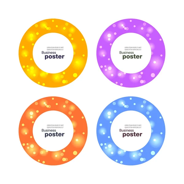 Glitter Sticker Cirkel Kleur Variaties Sale Banner Met Glitter Kleur — Stockvector