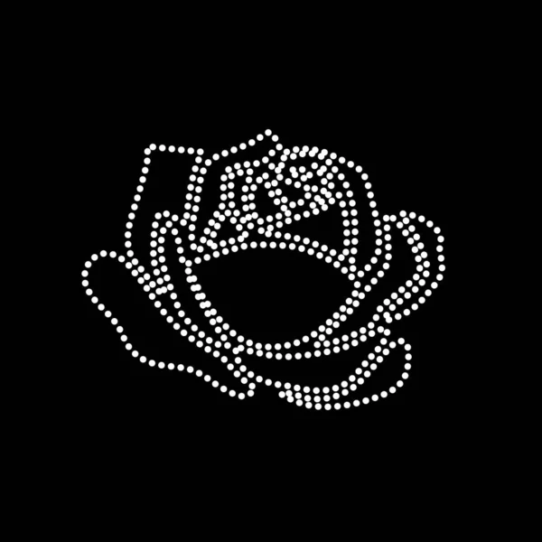 Logonuz Için Zarif Bir Gül Çiçeği Logosu Vektör Çizimi Gül — Stok Vektör
