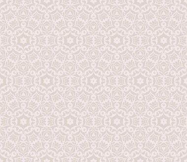 Süslü şekilli dekoratif vektörsüz desen, arabesk arkaplan tasarımı. 