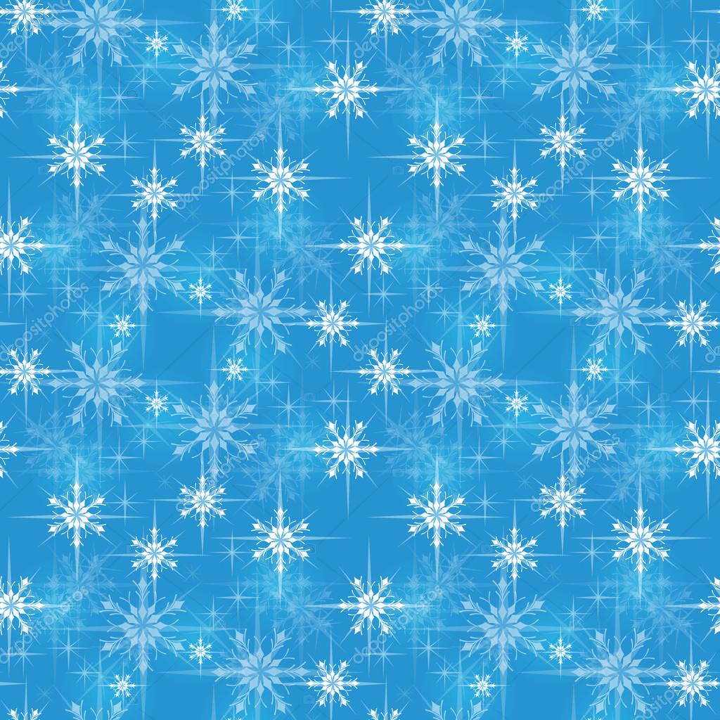 Blue Holiday Wrapping Paper