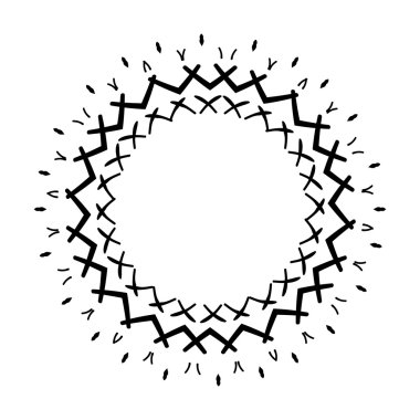 Vektör yaratıcı çizim yüzük amblemi