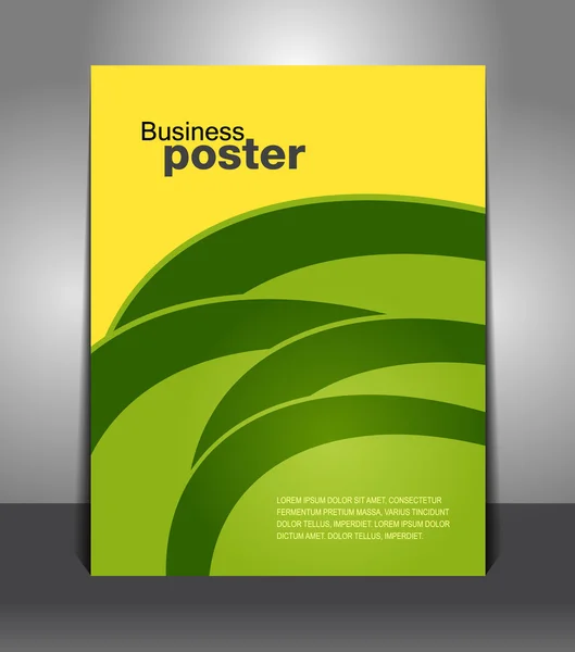 Κομψό παρουσίαση αφίσας επιχειρήσεων — Διανυσματικό Αρχείο