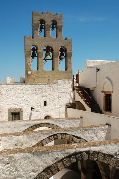 Klášter svatého Jana řeckém ostrově Patmos — Stock fotografie