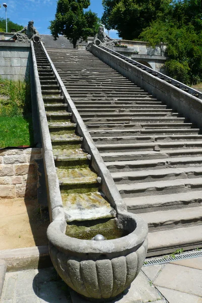 Barokowe schody kamienne — Zdjęcie stockowe