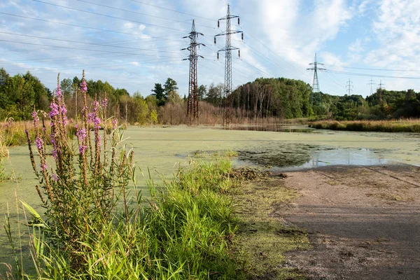 Devastation of the landscape by mining — Stock Photo, Image