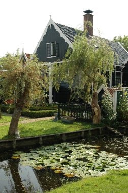 Zaanse Schans'a, Hollanda kırsal ev