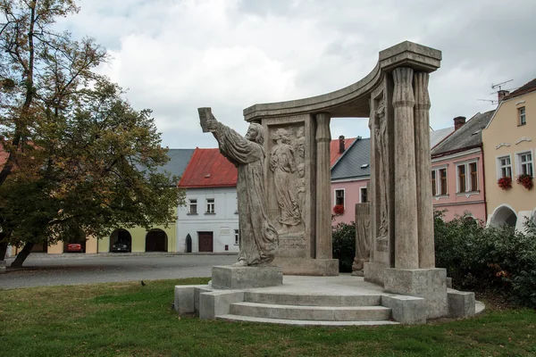 Denkmal von jan blahoslav in prerov — Stockfoto