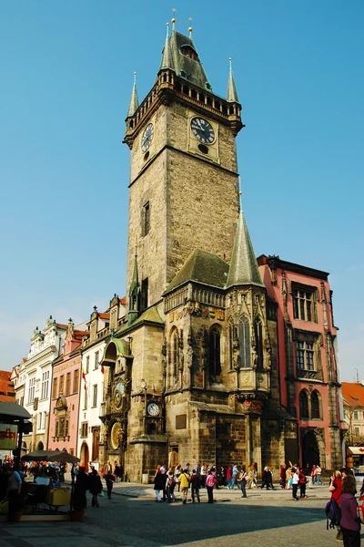 Praga, Antiguo Ayuntamiento con Reloj Astronómico —  Fotos de Stock
