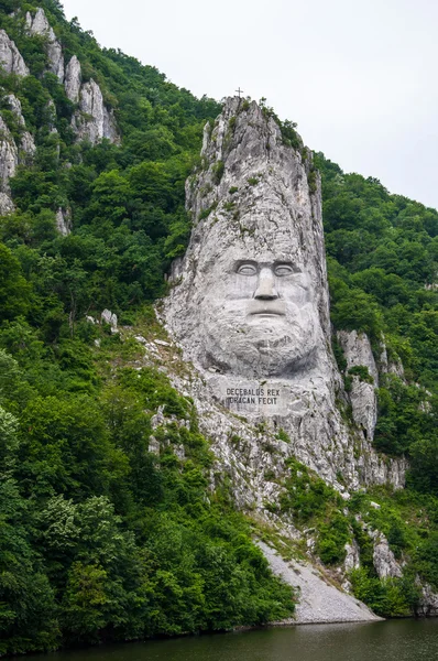 Król decebal, rock rzeźby — Zdjęcie stockowe