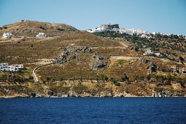 Mosteiro na ilha grega de Patmos — Fotografia de Stock