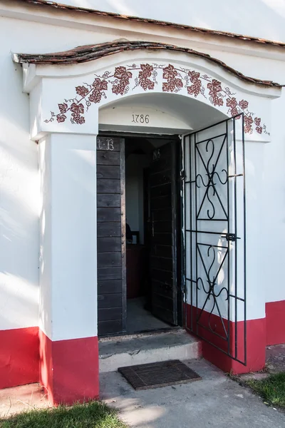 The entrance to the Moravian wine cellar — Stock Photo, Image