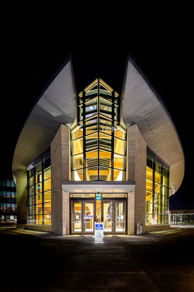 Calgary Atco Building Night Close — Stock Photo, Image