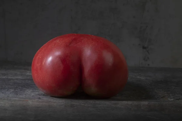Macro Photo Tomates Rouges Fraîchement Cueillies Forme Spéciale — Photo