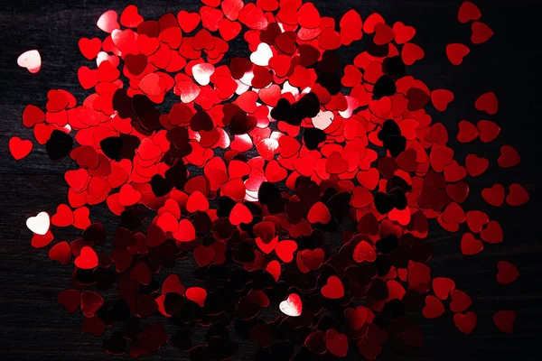 Coração vermelho brilha fundo, Valentine design dia — Fotografia de Stock