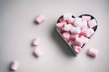 Kalp şeklinde pembe şeker arkaplan